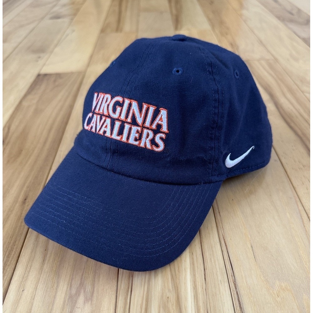 VIRGINIA CAVALIERS NIKE Heritage86 Hat Navy Spellout Hoos One Size Adjustable